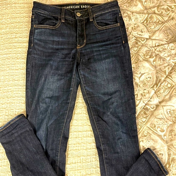 American Eagle Stretch Skinny Jeans - Size 6 - Picture 1 of 4
